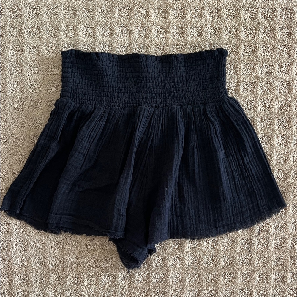 Black Women's High-Waisted Shorts